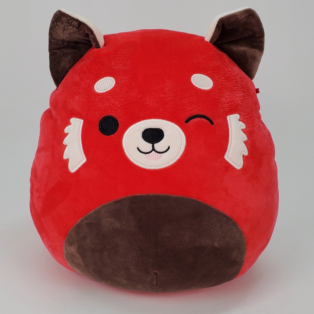 Squishmallows Cici the Red Panda 8 Inch Plush Red Brown Winking‎ Stuffed Animal